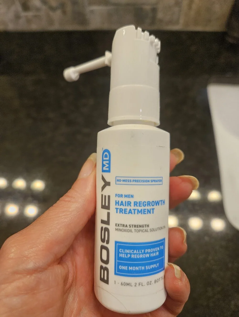 BosleyMD Hair Regrowth Treatment Spray for Men. New Without Box